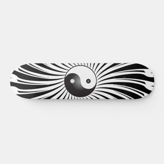 Yin Yang Symbol: Skateboard (Horizontaal)