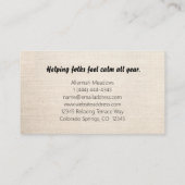 Yin-Yang Symbol Soothing Meditative Visitekaartje (Achterkant)