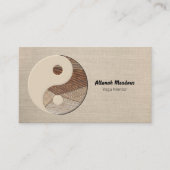 Yin-Yang Symbol Soothing Meditative Visitekaartje (Voorkant)