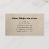 Yin-Yang Symbol Soothing Meditative Visitekaartje (Achterkant)