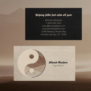 Yin-Yang Symbol Soothing Meditative Visitekaartje