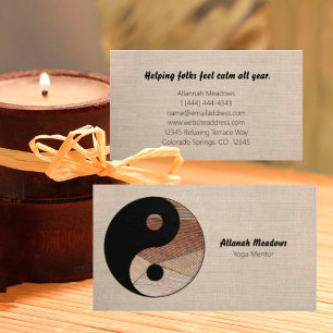 Yin-Yang Symbol Soothing Meditative Visitekaartje