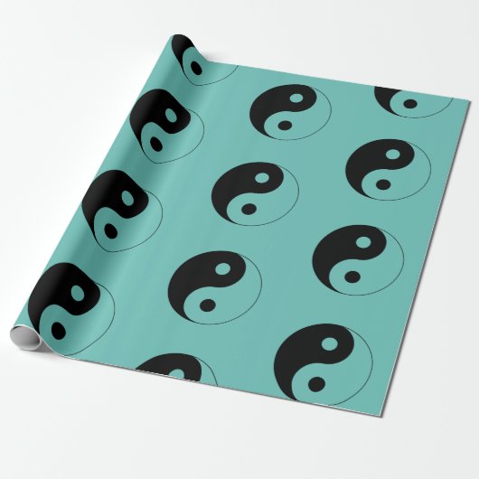 Yin Yang Symbol Spiritueel Cadeaupapier (Uitgerold)