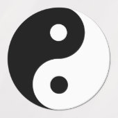 Yin Yang Symbol Spiritueel Labels (Design 2)