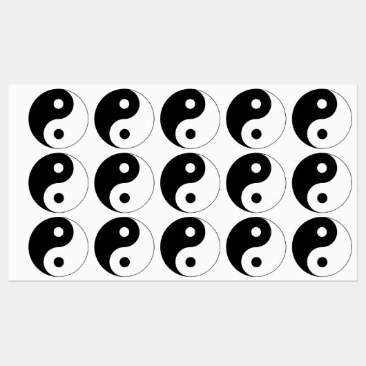 Yin Yang Symbol Spiritueel Labels (Vel)