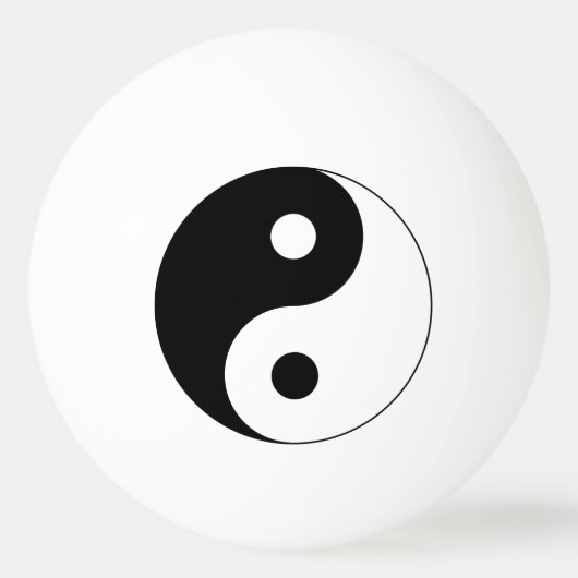Yin Yang Symbol Spiritueel Pingpongbal (Voorkant)
