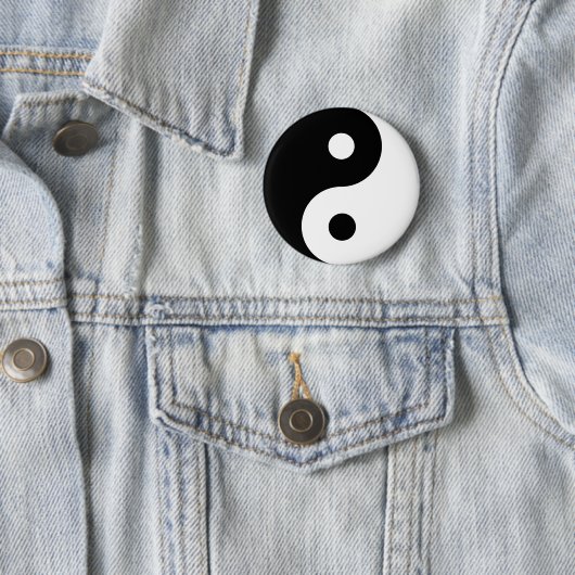 Yin Yang Symbol Spiritueel Ronde Button 5,7 Cm (In situ)