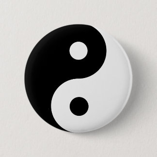 Yin Yang Symbol Spiritueel Ronde Button 5,7 Cm