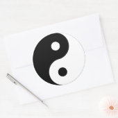 Yin Yang Symbol Spiritueel Ronde Sticker (Envelop)