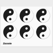 Yin Yang Symbol Spiritueel Ronde Sticker (Vel)