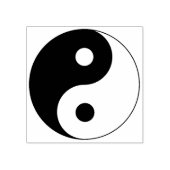 Yin Yang Symbol Spiritueel Rubberstempel (Afrduk)