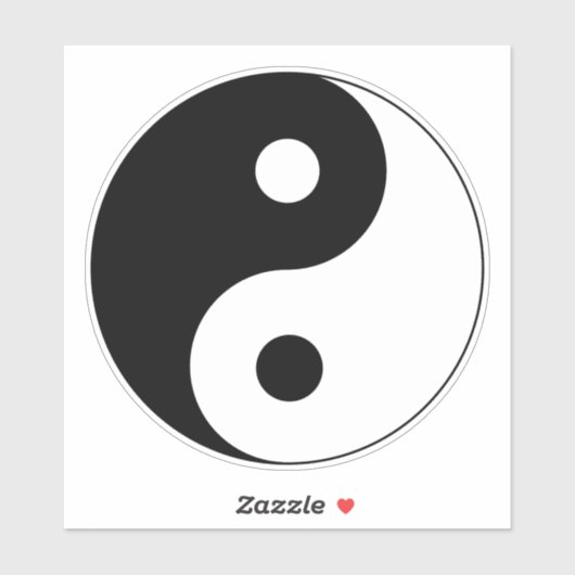 Yin Yang Symbol Spiritueel Sticker (Vel)