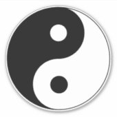 Yin Yang Symbol Spiritueel Sticker (Voorkant)