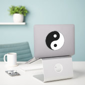 Yin Yang Symbol Spiritueel Sticker (Laptop op bureau)