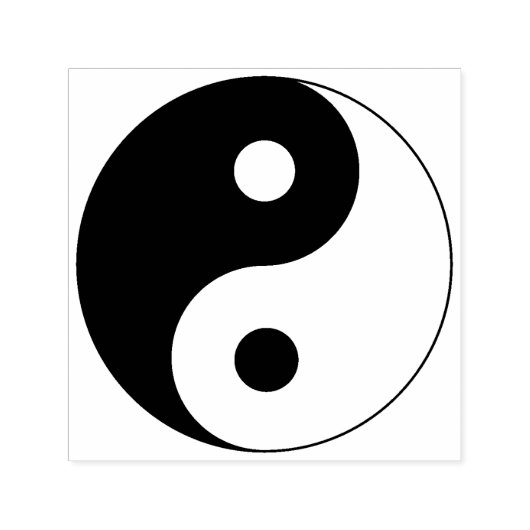 Yin Yang Symbol Spiritueel Zelfinktende Stempel (Design)