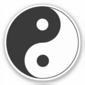 Yin Yang Symbol Sticker (Voorkant)