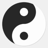 Yin Yang Symbol Sticker (Voorkant)
