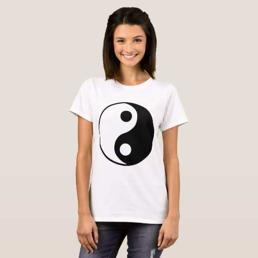 Yin Yang Symbol T-shirt (Voorkant volledig)