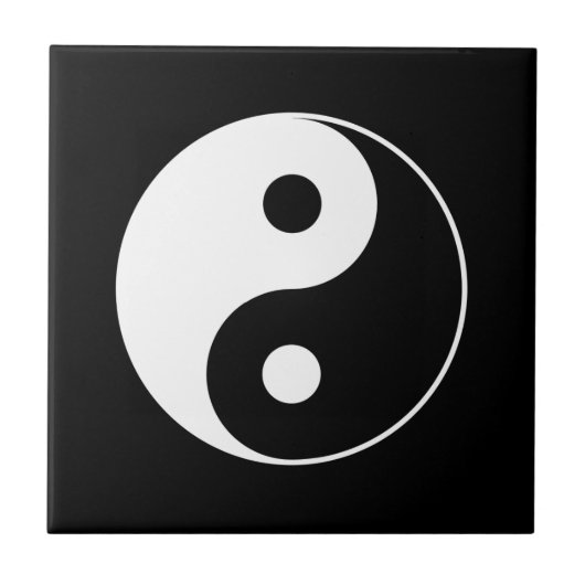 Yin Yang Symbol Tegeltje (Voorkant)