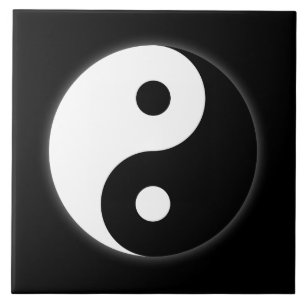 Yin Yang Symbol Tile Tegeltje