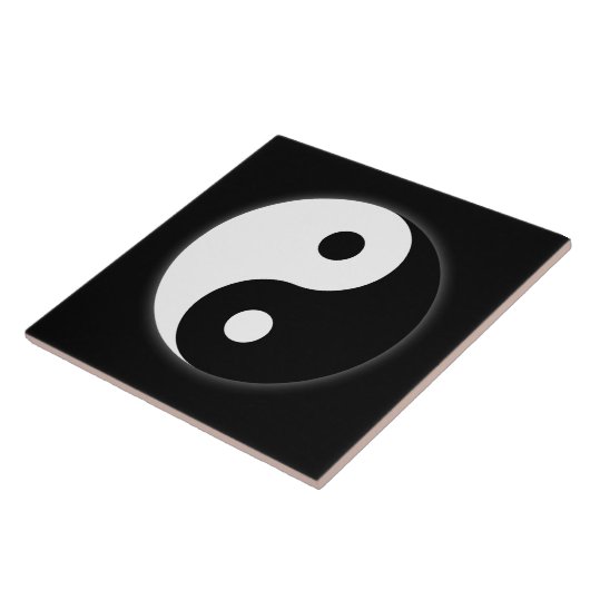 Yin Yang Symbol Tile Tegeltje (Zijkant)
