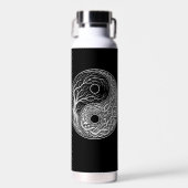Yin Yang symbol Tree of Life Waterfles (Voorkant)