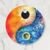 yin-yang-symbool bedankjes labels (Voorkant)