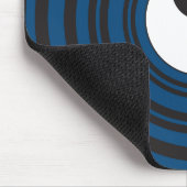 Yin Yang Symbool Blue Concentric Circles Ripples Muismat (Hoek)