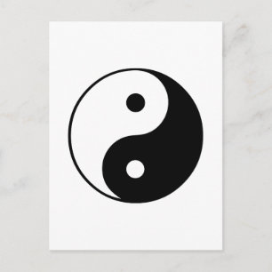 Yin Yang Symbool: Briefkaart