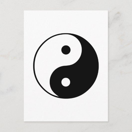 Yin Yang Symbool: Briefkaart (Voorkant)