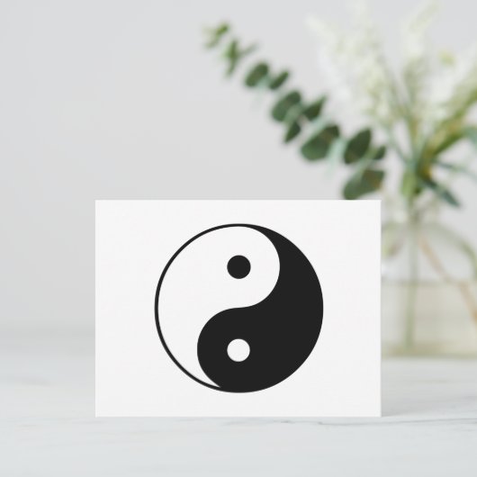 Yin Yang Symbool: Briefkaart (Staand voorkant)