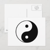 Yin Yang Symbool: Briefkaart (Voorkant / Achterkant)
