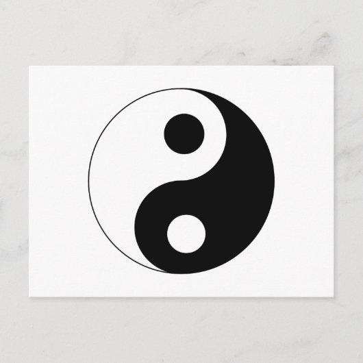 Yin Yang-symbool Briefkaart (Voorkant)