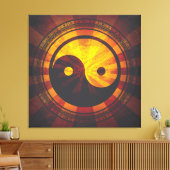 Yin Yang Symbool Canvas Afdruk (Insitu (Woonkamer))