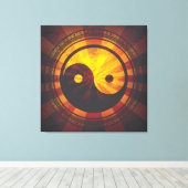 Yin Yang Symbool Canvas Afdruk (Insitu (Houten vloer))
