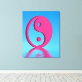 Yin Yang-symbool Canvas Afdruk (Insitu (Houten vloer))