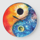 yin-yang-symbool grote klok (Voorkant)