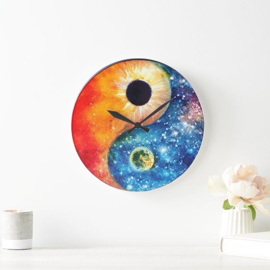 yin-yang-symbool grote klok (Huis)