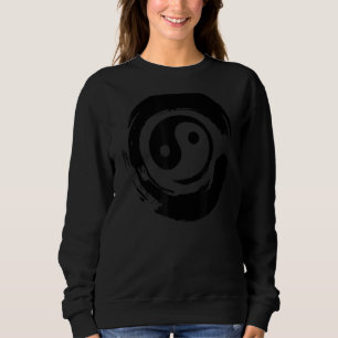 Yin Yang Symbool in Enso Circle Japans Zen Trui