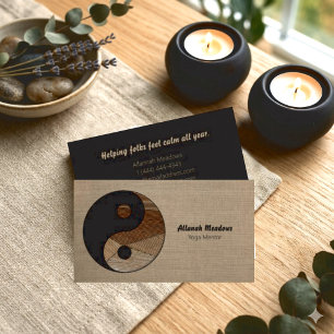 Yin-Yang Symbool Kalmerende Meditatieve Visitekaar Visitekaartje