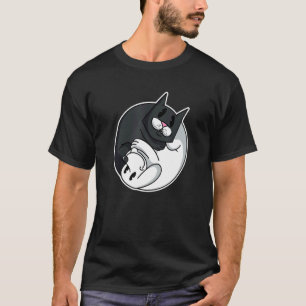 Yin Yang Symbool Kat Hond Dier Schattige Huisdier  T-shirt