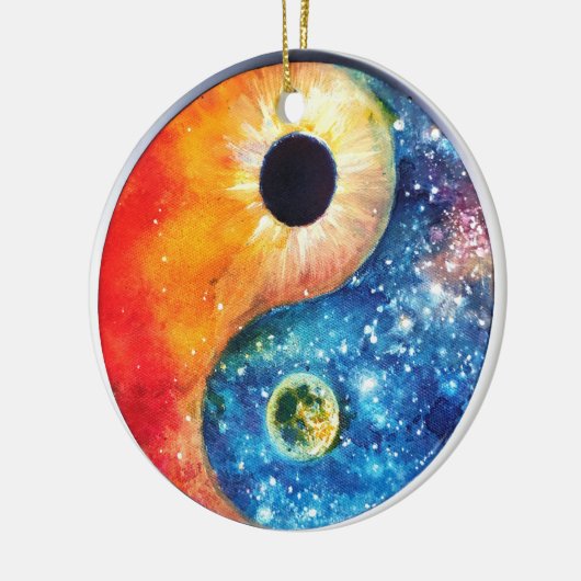 yin-yang-symbool keramisch ornament (Links)