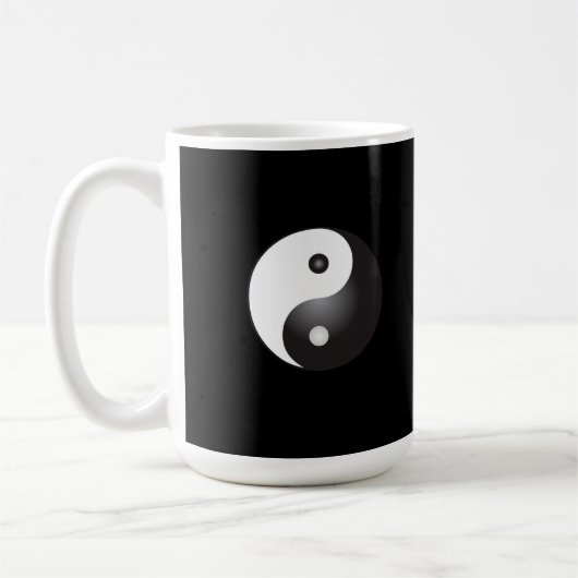 Yin Yang Symbool: Koffie Mok (Links)