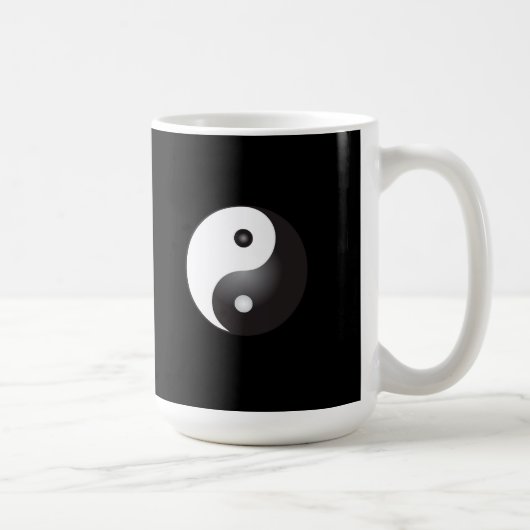 Yin Yang Symbool: Koffie Mok (Rechts)
