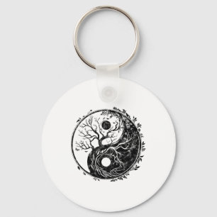 Yin Yang-symbool, Levensboom, Tai Chi, Qigong, Yog Sleutelhanger
