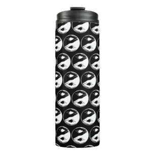 Yin Yang Symbool Monochroom Zen Meditatie Yoga Thermosbeker