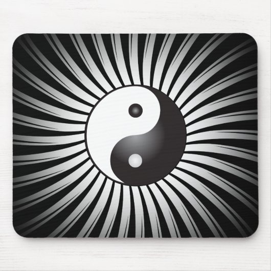 Yin Yang Symbool: Mousepad Muismat (Voorkant)