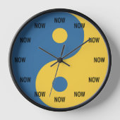 Yin & Yang Symbool Nu Klok Mindful Python Coder (Voorkant)