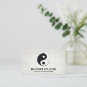 Yin Yang Symbool - Olieverf Visitekaartje (Staand voorkant)