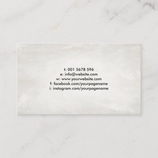 Yin Yang Symbool - Olieverf Visitekaartje (Achterkant)